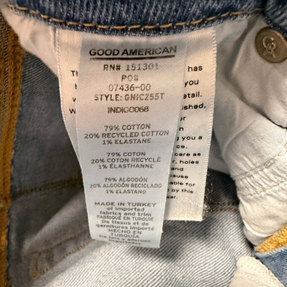 GOOD AMERICAN Good '90s Cropped Icon in Indigo068 size 28 - Picture 10 of 10